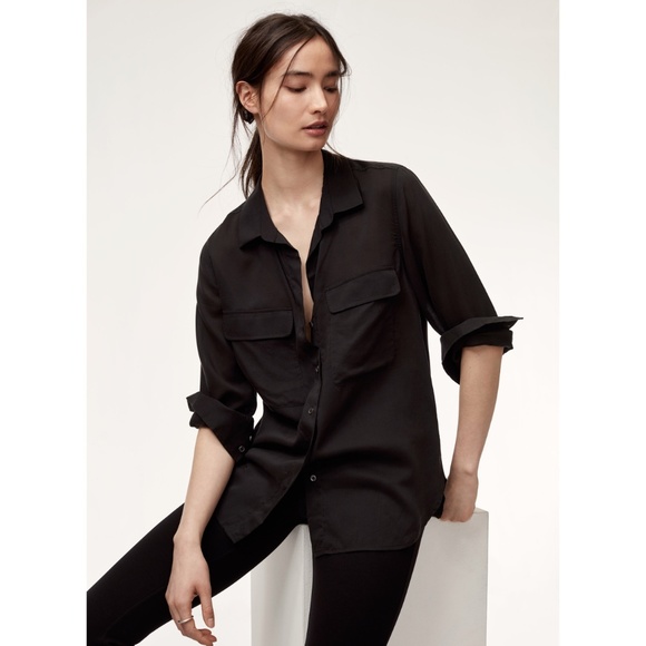 Aritzia Tops - Aritzia | The Group Babaton Romm Shirt Black | XS